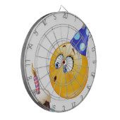 verjaardagsemoji dartbord (Voorkant Links)