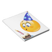 verjaardagsemoji notitieblok (Schuin)