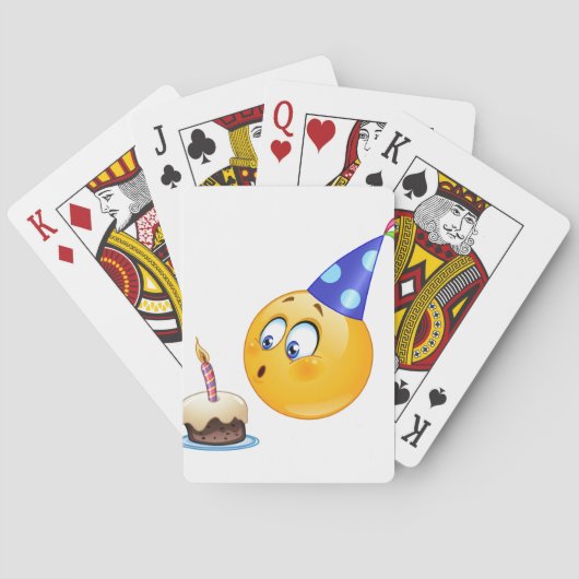 verjaardagsemoji pokerkaarten (Achterkant)