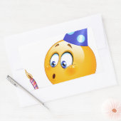 verjaardagsemoji rechthoekige sticker (Envelop)