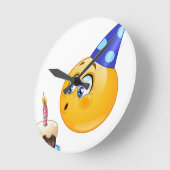 verjaardagsemoji ronde klok (Hoek)