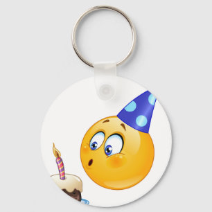 verjaardagsemoji sleutelhanger