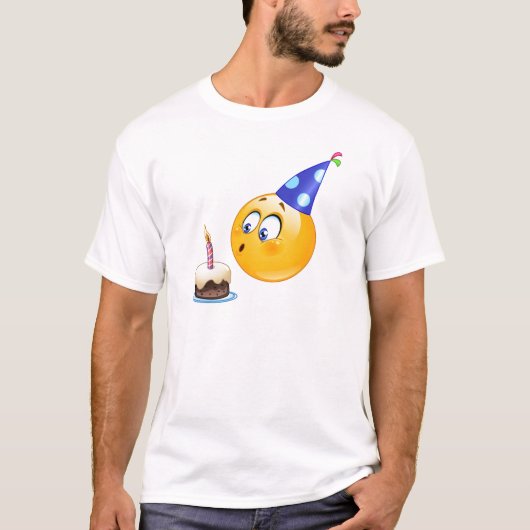 verjaardagsemoji t-shirt (Voorkant)