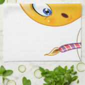 verjaardagsemoji theedoek (Gevouwen)