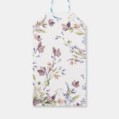 Verjaardagsetiketten met wilde bloemen cadeaulabel (Achterkant)