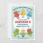 Verjaardagsexplosie van robot kaart (Voorkant)