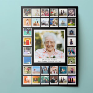 Verjaardagsfamiliefoto oma poster