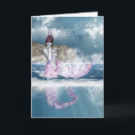 Verjaardagsfantasie Zeemeermin met Ocean Uitzicht Kaart<br><div class="desc">Verjaardagsfantasie Zeemeermin met Ocean Uitzicht</div>