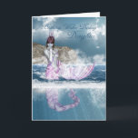 Verjaardagsfantasie Zeemeermin met Ocean Uitzicht Kaart<br><div class="desc">Verjaardagsfantasie Zeemeermin met Ocean Uitzicht</div>