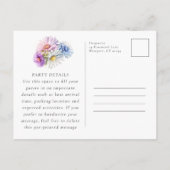 VERJAARDAGSFEEST 100 Verjaardag September Geboorte Uitnodiging Briefkaart (Achterkant)