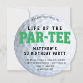 Verjaardagsfeest 50e Bday Par T-shirt golfbal Kaart (Voorkant)