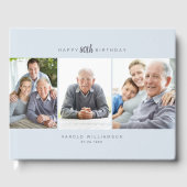 Verjaardagsfeest 80ste verjaardag Meervoudige foto Gastenboek (Voorkant)