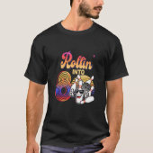 Verjaardagsfeest 8e Rollin In 8 Bowling Retro Su T-shirt (Voorkant)