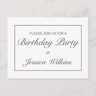 Verjaardagsfeest Aankondiging Uitnodiging Briefkaa