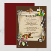 Verjaardagsfeest Aankondigingen (Voorkant / Achterkant)