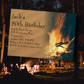 Verjaardagsfeest Achtertuin Bonfire Kaart