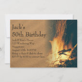 Verjaardagsfeest Achtertuin Bonfire Kaart (Voorkant)
