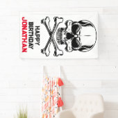 Verjaardagsfeest als een piraat spandoek (Insitu)