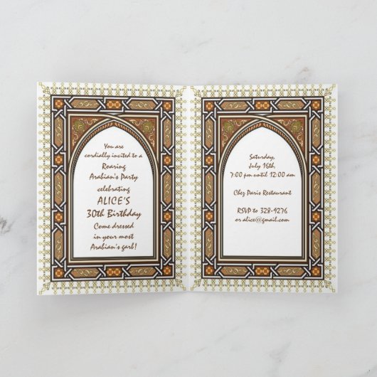 Verjaardagsfeest Arabisch, Marokkaans,4 gezichten, (Binnen)