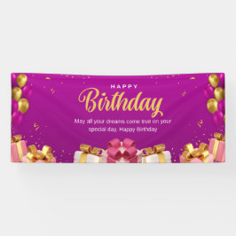 Verjaardagsfeest Banner