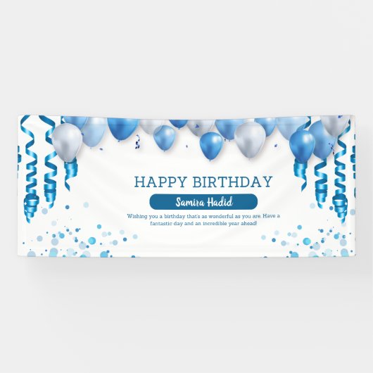 Verjaardagsfeest Banner (Horizontaal)