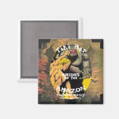 Verjaardagsfeest Barbecue Tiki Bar Amazon Magneet (Voorkant / Achterkant)