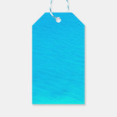 Verjaardagsfeest Blauw Water gepersonaliseerd dank Cadeaulabel (Achterkant)