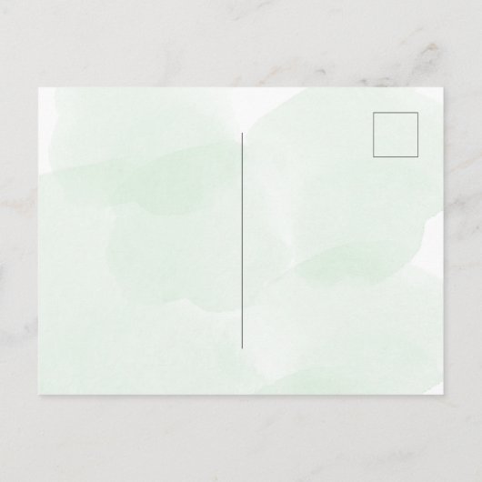 Verjaardagsfeest bloem wit groen save the date aankondigingskaart (Achterkant)