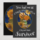 Verjaardagsfeest Blok 2024 Feest Kaart (Voorkant / Achterkant)