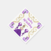 Verjaardagsfeest Blonde Princess in het Paarse Servet (Hoek)