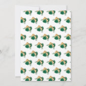 Verjaardagsfeest Blonde prinses in het groen Kaart (Achterkant)