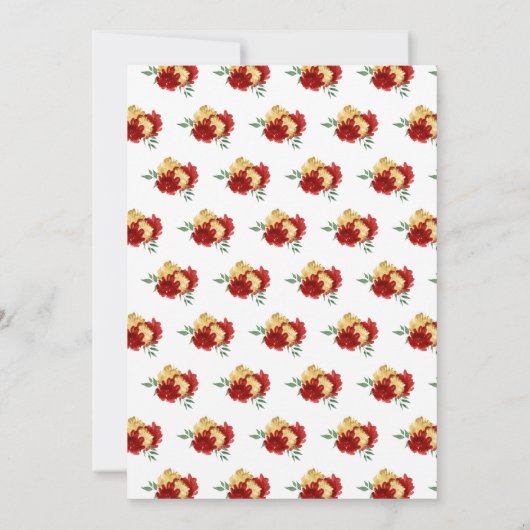 Verjaardagsfeest Blonde prinses in het rood Kaart (Achterkant)