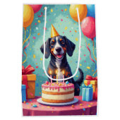 Verjaardagsfeest Bluetick Coonhound Medium Cadeauzakje (Achterkant)