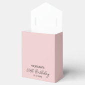 Verjaardagsfeest Blush Pink Bedankt Naam Bedankdoosjes (Geopend)