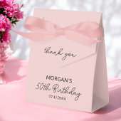 Verjaardagsfeest Blush Pink Bedankt Naam Bedankdoosjes