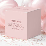 Verjaardagsfeest Blush Pink Bedankt Naam Bedankdoosjes<br><div class="desc">Druk je dankbaarheid met elegantie uit met behulp van onze verjaardagsfeestje Blush Pink Thank You Name Favoriete Boxes! Deze charmante dozen hebben een zachte, blozende roze kleur en een gepersonaliseerde bedankboodschap, waardoor ze perfect zijn voor het toevoegen van een speciaal tintje aan uw feest. Ideaal voor het verpakken van kleine...</div>