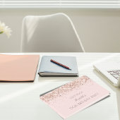 Verjaardagsfeest blush roze rose goud gastenboek