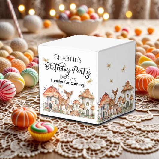 Verjaardagsfeest Boho Woodland Forest Animals Bedankdoosjes