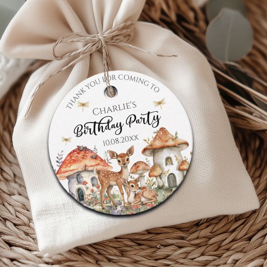 Verjaardagsfeest Boho Woodland Forest Animals Bedankjes Labels