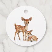 Verjaardagsfeest Boho Woodland Forest Animals Bedankjes Labels (Achterkant)