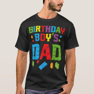 Verjaardagsfeest Bouwer Creatieve Vader Bouwstenen T-shirt