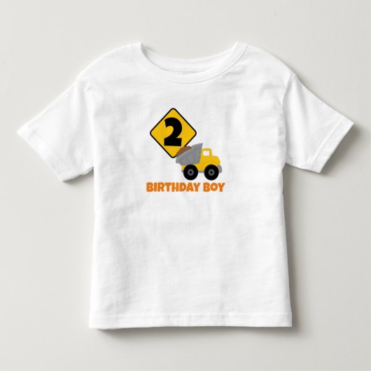 Verjaardagsfeest Bouwvakker Kinder Shirts (Voorkant)