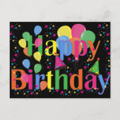 Verjaardagsfeest Briefkaart (Voorkant)