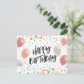 Verjaardagsfeest Briefkaart (Staand voorkant)