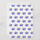 Verjaardagsfeest Bruin haar Prinses in Royal Blue Kaart (Achterkant)