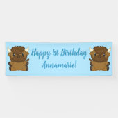 Verjaardagsfeest Buffalo Bison Spandoek (Horizontaal)