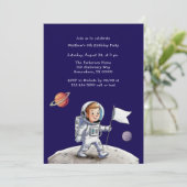 Verjaardagsfeest buiten deze wereld - Astronaut Th Kaart (Staand voorkant)