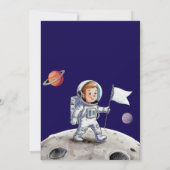 Verjaardagsfeest buiten deze wereld - Astronaut Th Kaart (Achterkant)