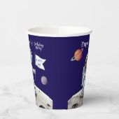 Verjaardagsfeest buiten deze wereld - Astronaut Th Papieren Bekers (Links)