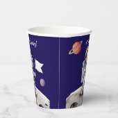 Verjaardagsfeest buiten deze wereld - Astronaut Th Papieren Bekers (Rechts)